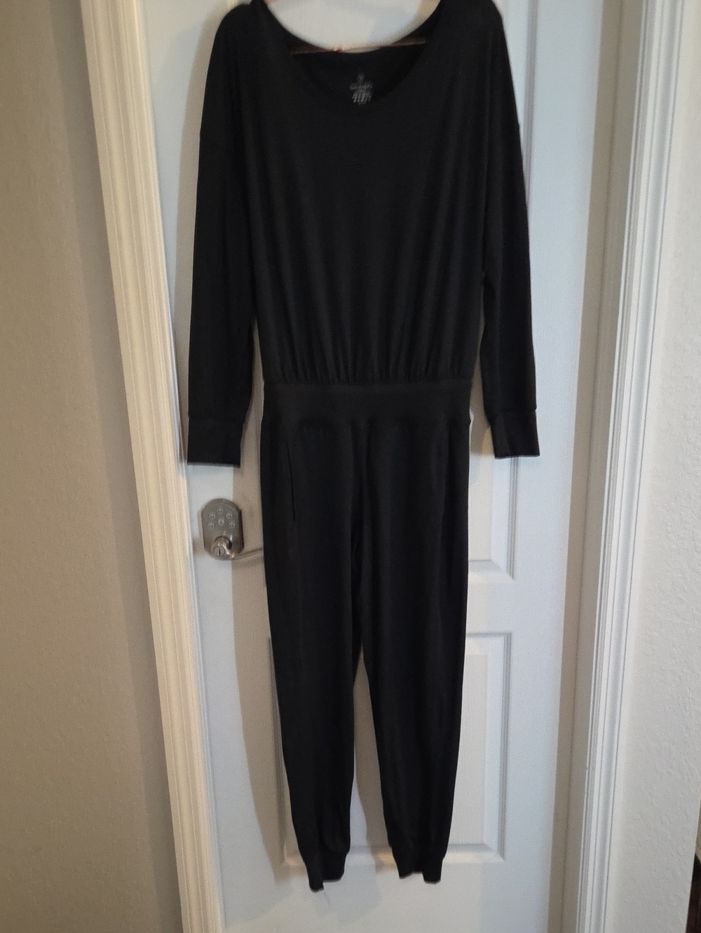Sweaty Betty Black Long-Sleeve Jumpsuit